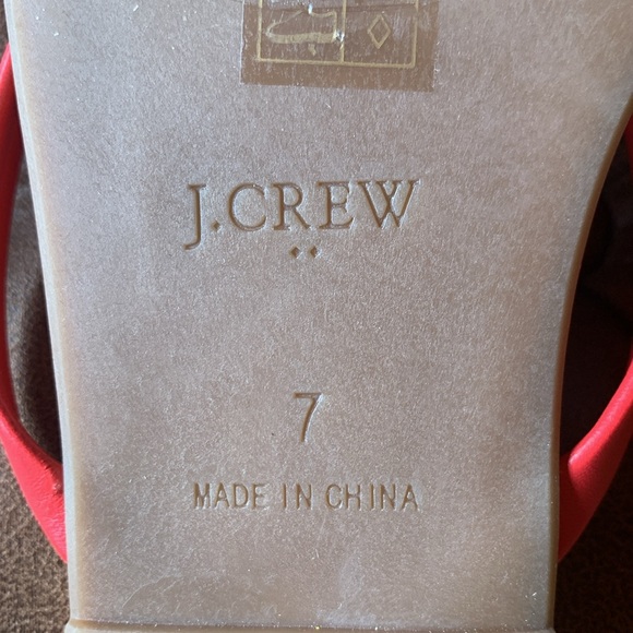 J.Crew Red flip flops - Picture 3 of 3